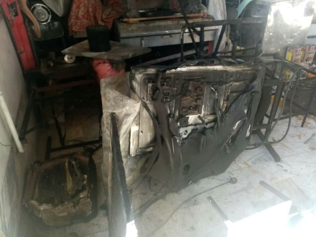 یک گارگاه مبل سازی در شهرستان اسدآباد آتش گرفت