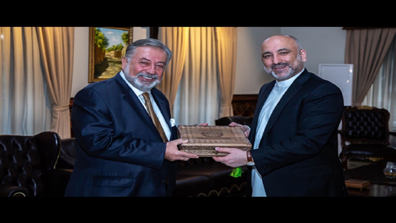 دیدار اتمر با سفیر سازمان همکاری اسلامی در کابل