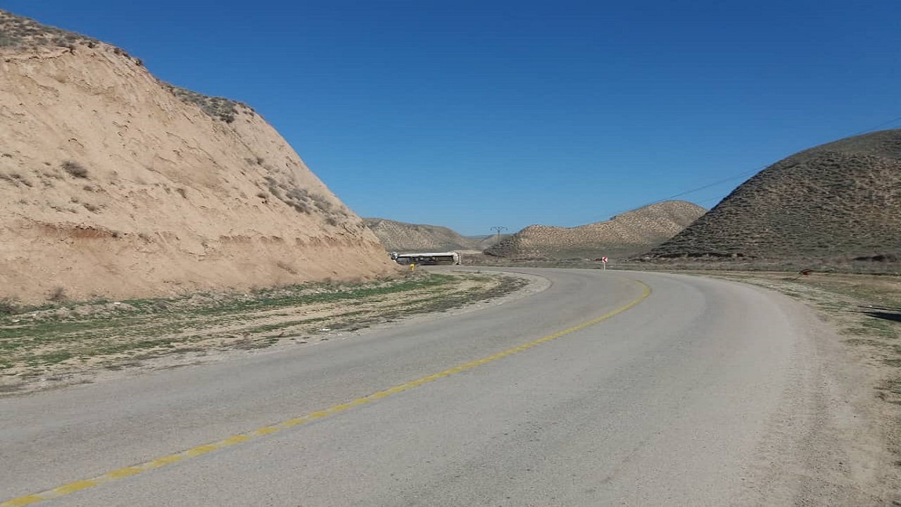 ️واژگونی تریلی حامل سوخت در مراوه تپه
