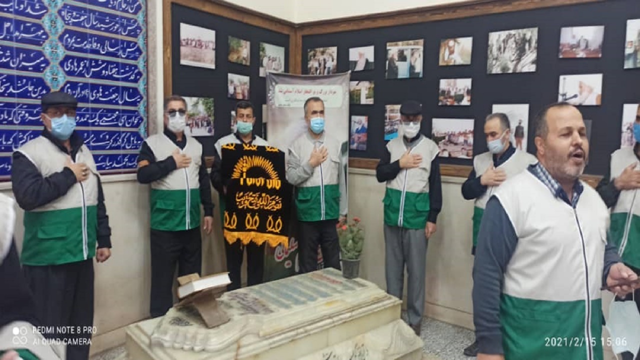 عزاداری خادمیاران رضوی در سالروز شهادت امام هادی (ع)
