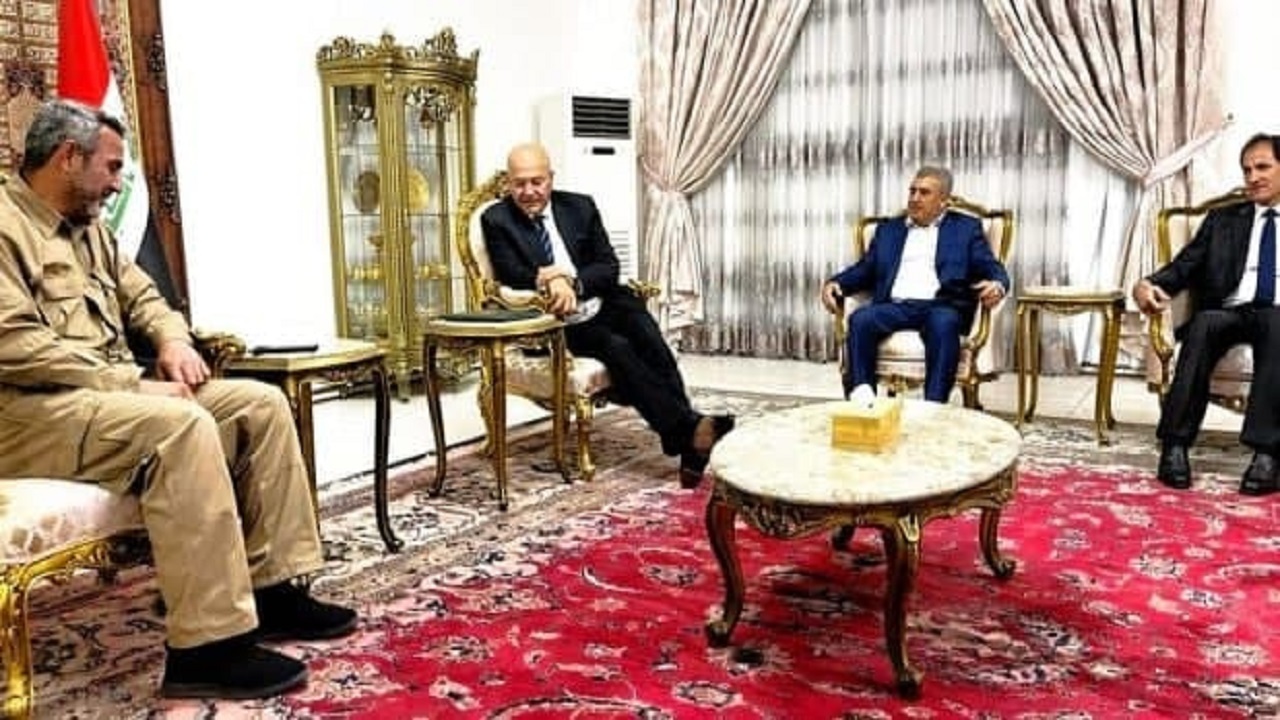 تاکید برهم صالح بر جلوگیری از نفوذ تروریست‌ها به عراق