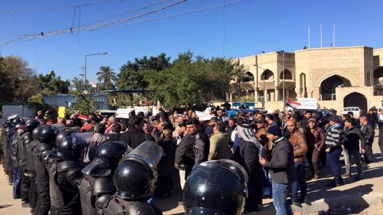 تظاهرات در برابر سفارت ترکیه در عراق