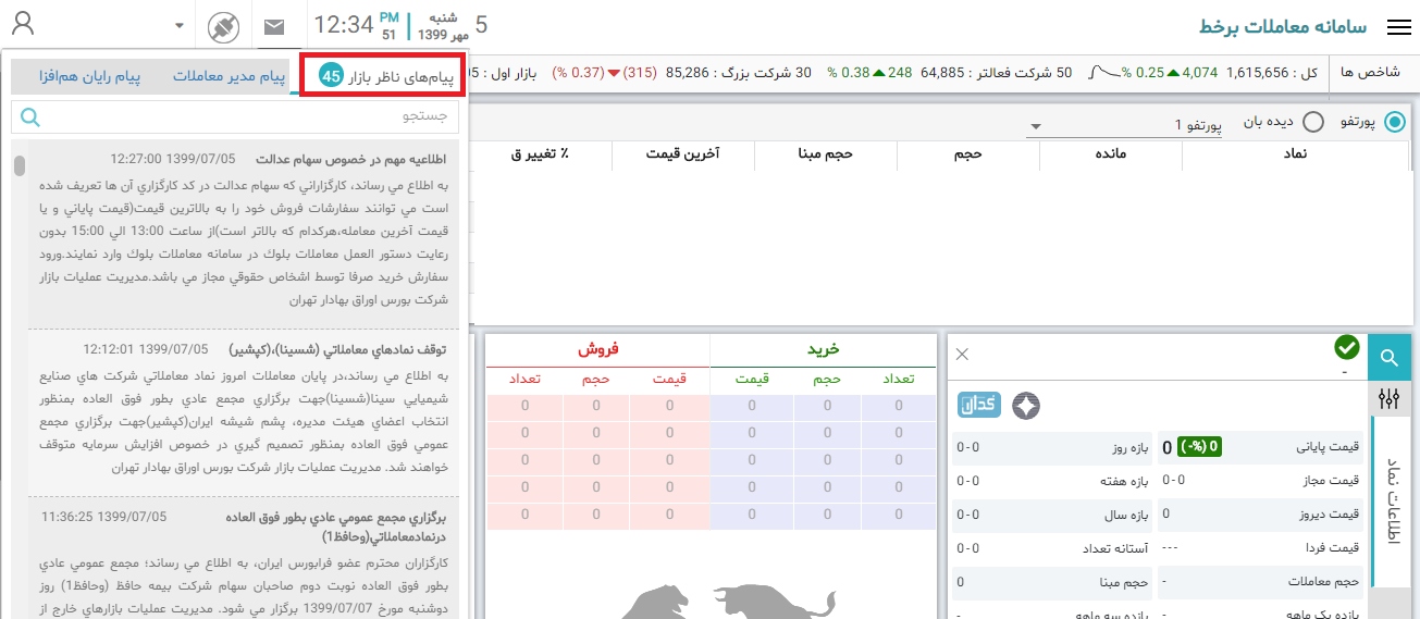 ناظر بازار چیست؟