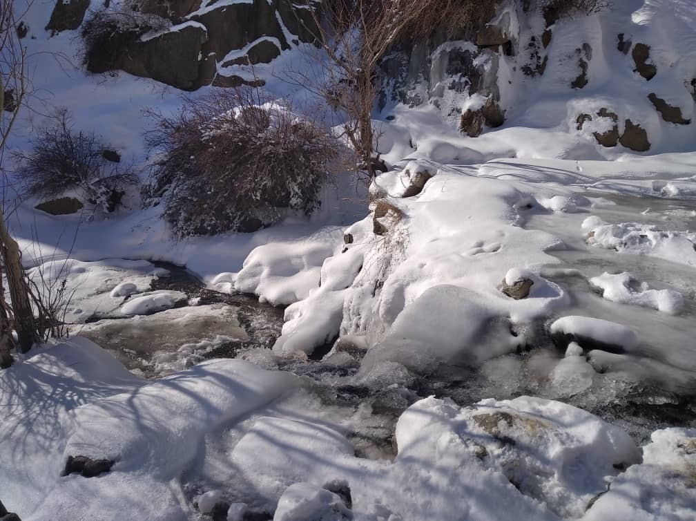 طبیعت زمستانی گنجنامه الوند همدان