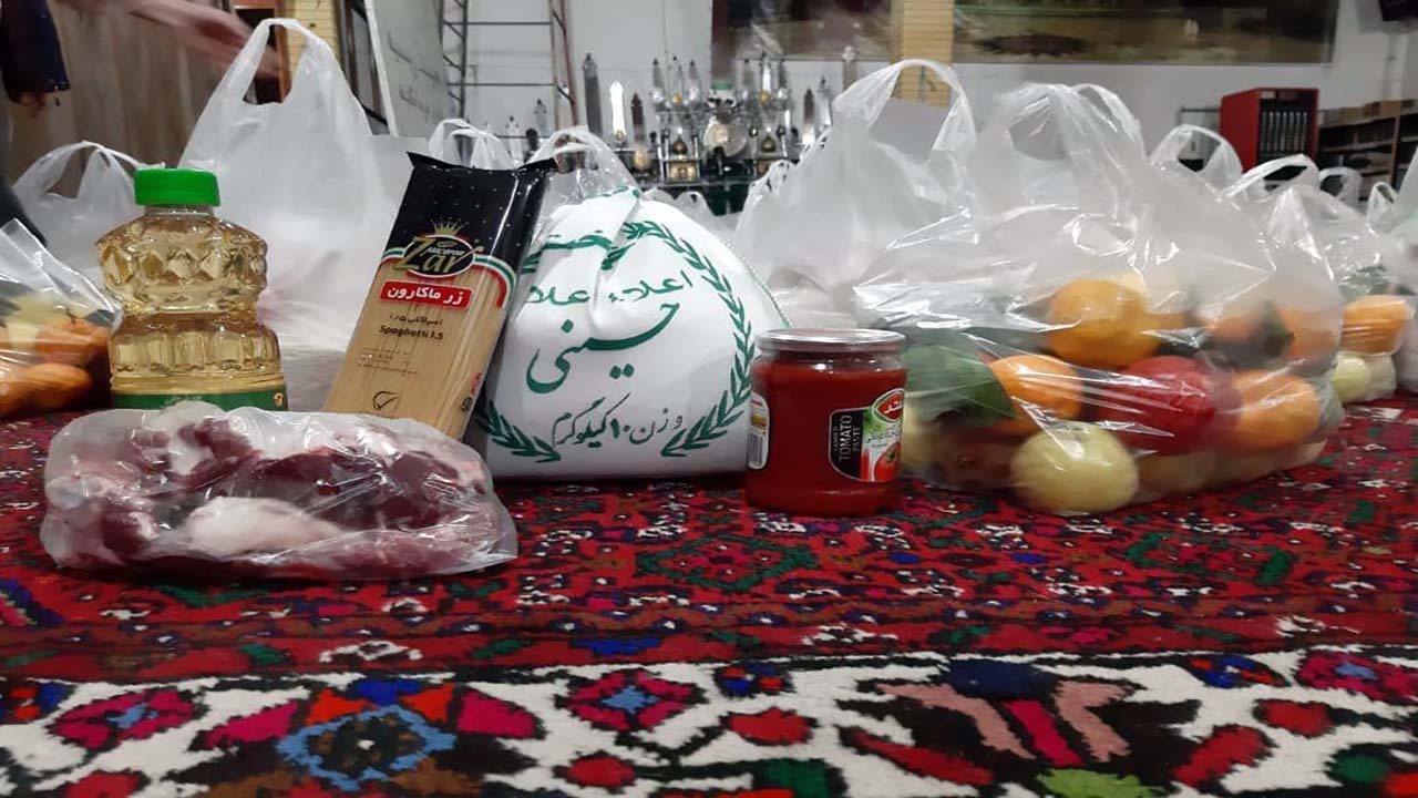 تهیه بسته‌های معیشتی در کوی مزداگینه + تصاویر