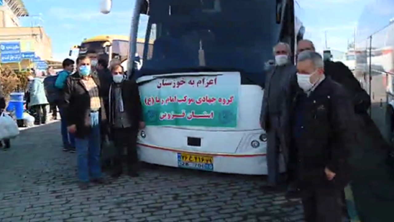 اعزام جهادگران استان قزوین به خوزستان