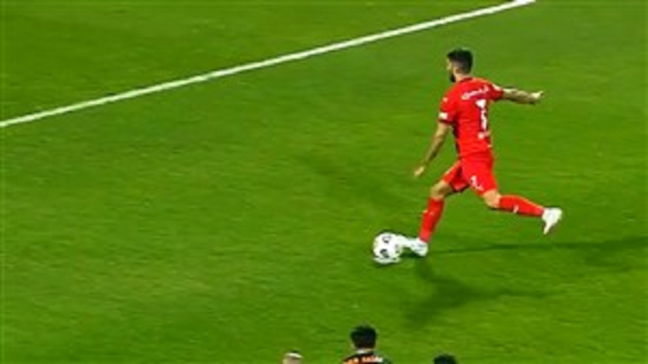 گلزنی مهرداد محمدی برای العربی مقابل ام صلال + فیلم