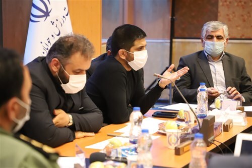 دیدار علیرضا دبیر با مسئولان استان اردبیل برای بررسی مشکلات کشتی