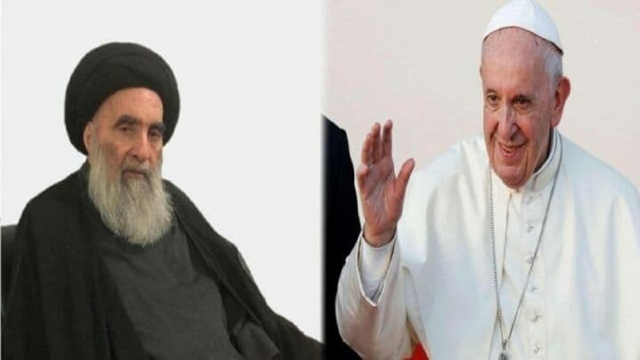 احتمال دیدار پاپ فرانسیس با آیت‌الله سیستانی در نجف اشرف