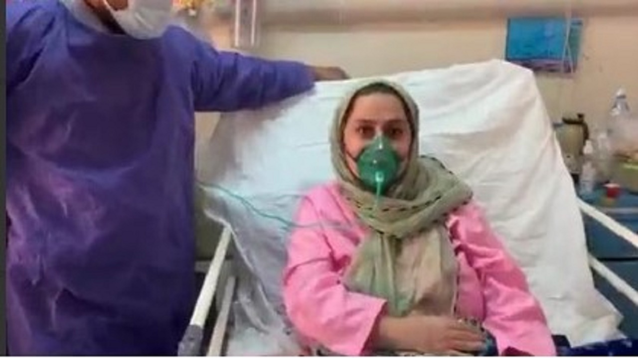 بانویی با ۸۰ درصد درگیری ریه،کرونا را شکست داد