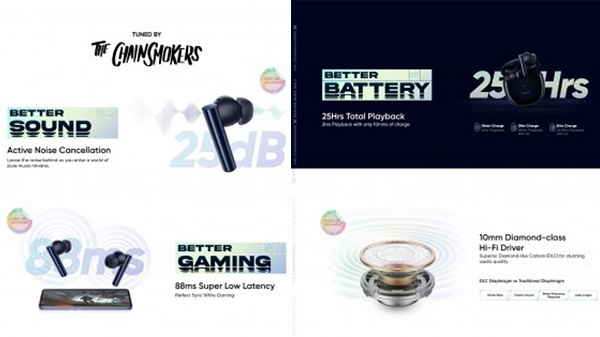 هدفون بی&zwnj;سیم جدید شرکت Realme 