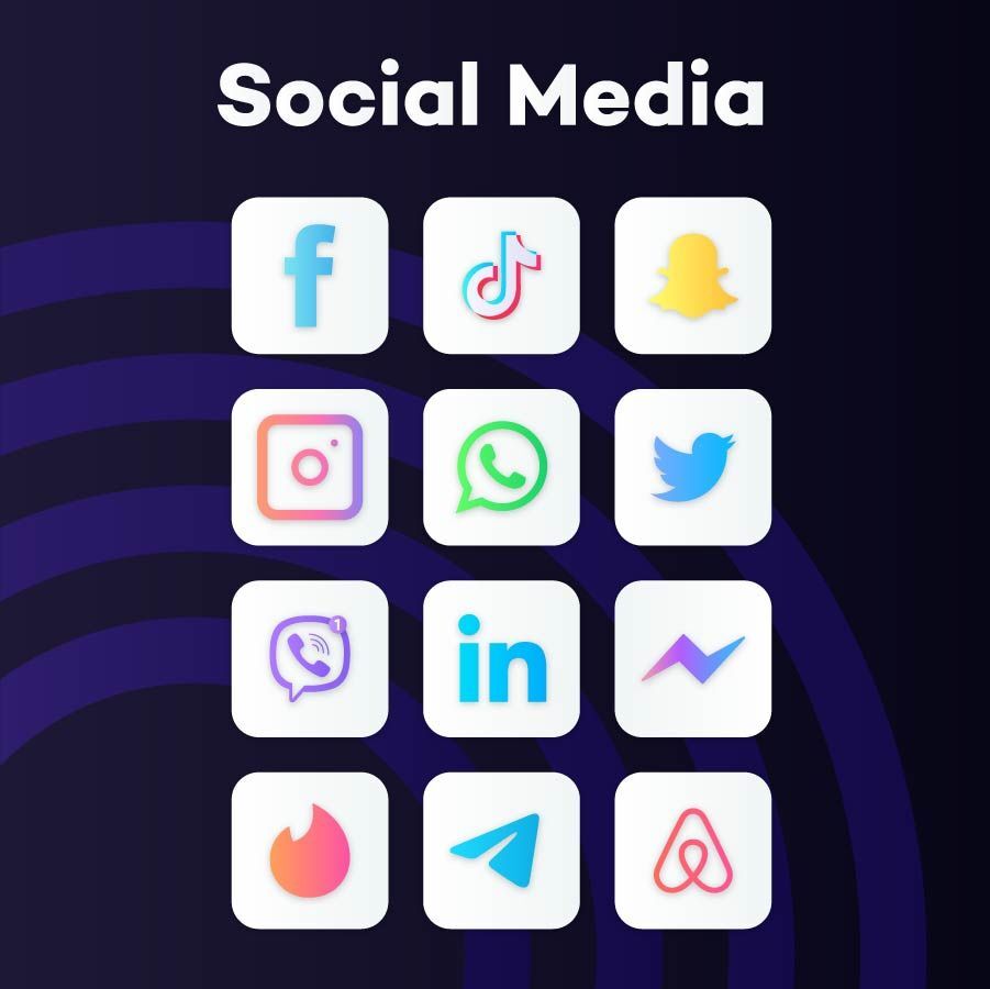 دانلود Gradient Light Icon Pack 1.0.0 &ndash; آیکون پک سفید آیکون پک مدرن گرادیانت