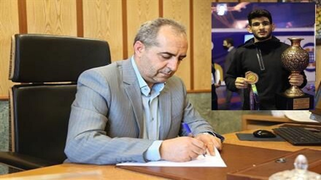 استاندار قم درخشش کشتی گیر قمی را تبریک گفت