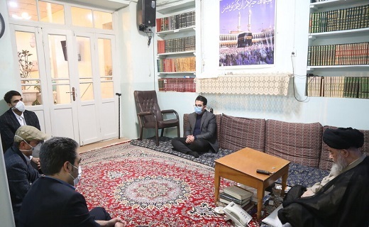 دیدار اعضای انجمن علوم پرتونگاری با آیت الله علوی گرگانی+تصاویر