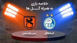 باشگاه خبرنگاران -خلاصه بازی مس رفسنجان و استقلال مورخ ۱۱ اسفند ۹۹ + فیلم