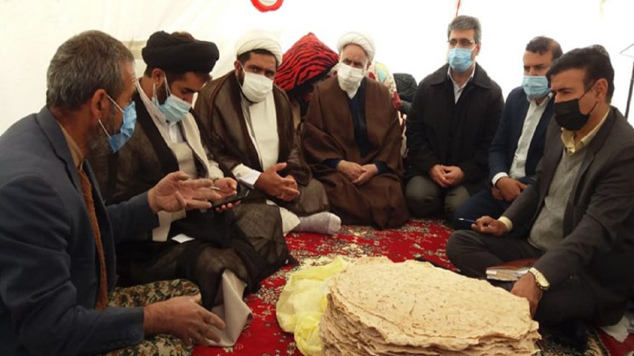 ابلاغ سلام رهبر معظم انقلاب اسلامی به زلزله زدگان سی سختی