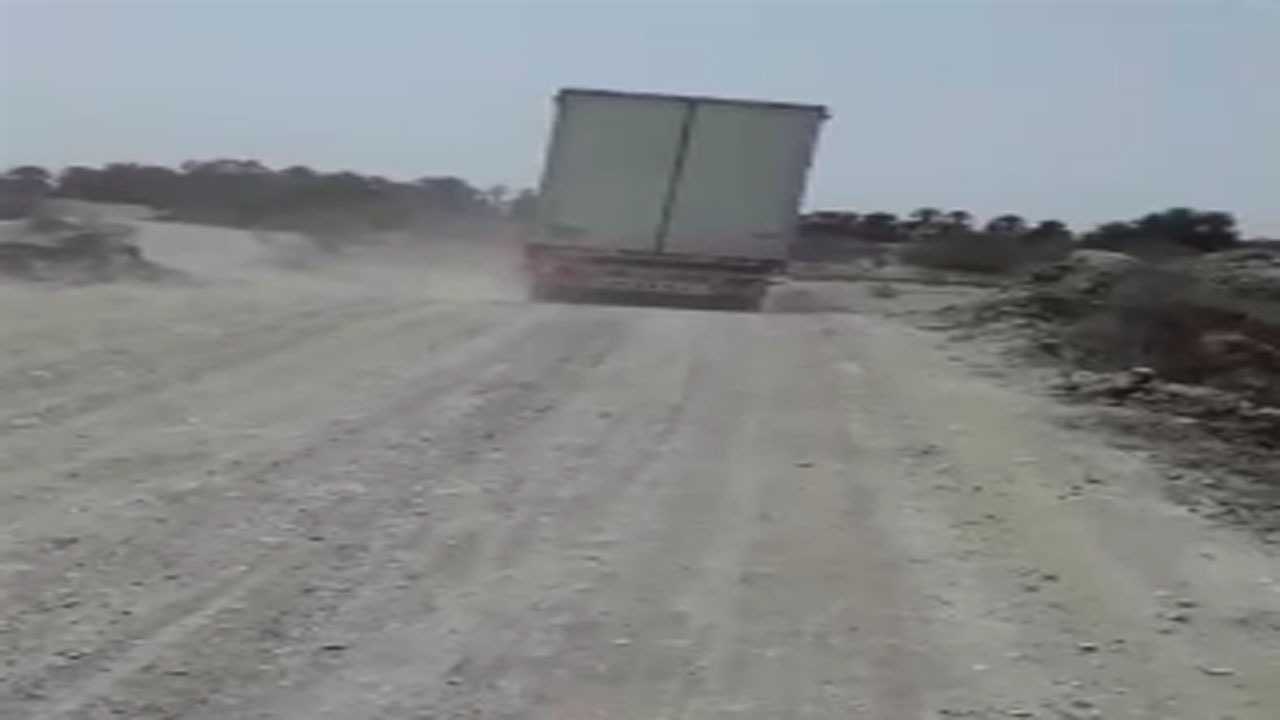 فیلمی از وضع اسفناک جاده در روستای گهرو