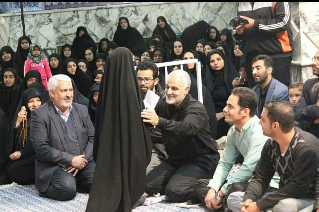 شهید سلیمانی و فرزند شهید بافنده