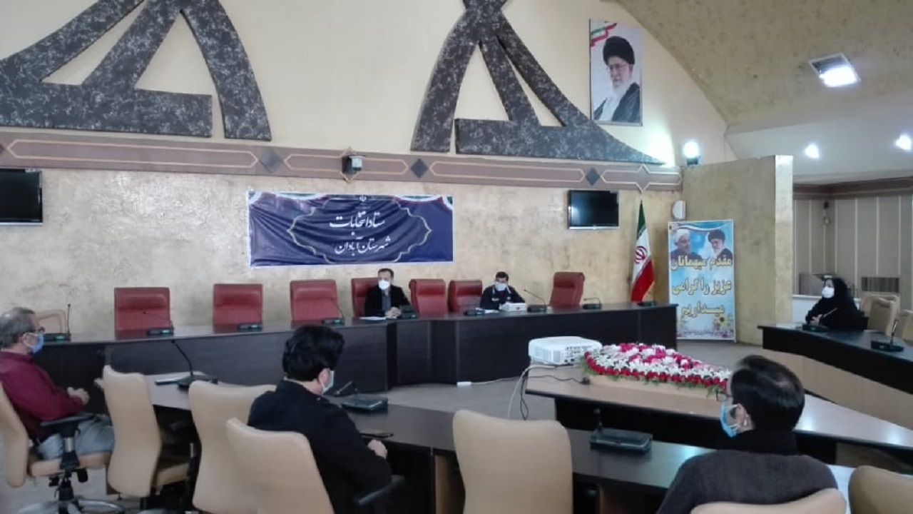 مانور انتخابات در محل فرمانداری آبادان