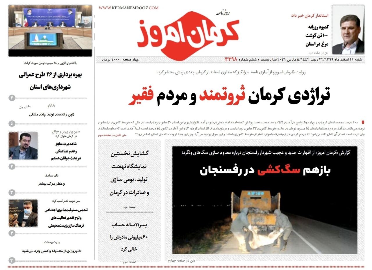 روزنامه کرمان امروز