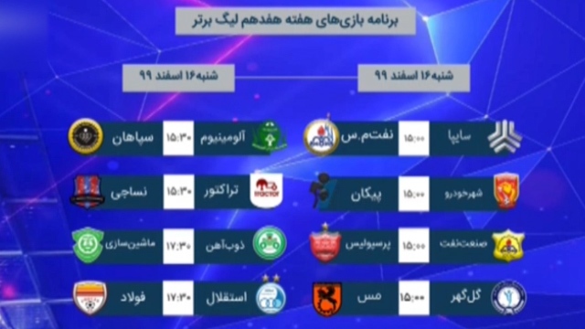 آنچه در هفته هفدهم لیگ برتر فوتبال کشورمان گذشت + فیلم