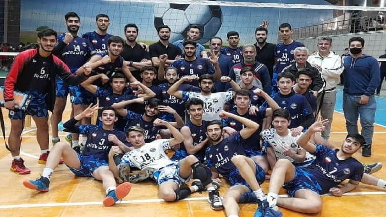 قهرمانی نوجوانان قائم شهری در لیگ دسته یک والیبال