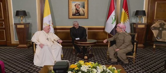 پاپ فرانسیس وارد اربیل شد