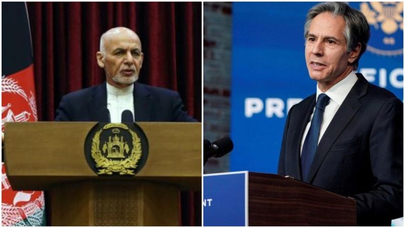 نامه هشدار آمیز بلینکن به اشرف غنی: طرح جدید آمریکا برای تسریع روند صلح عملی شود