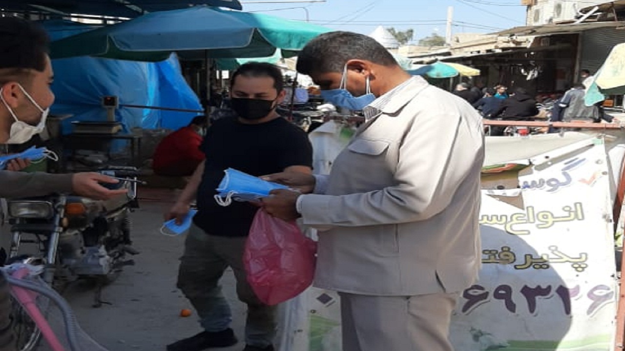 جدال با کرونا در مناطق محروم خوزستان با توزیع ملزومات بهداشتی