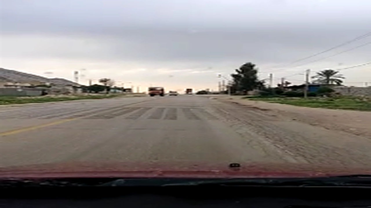 گلایه از وضع نامناسب جاده شاپور + فیلم