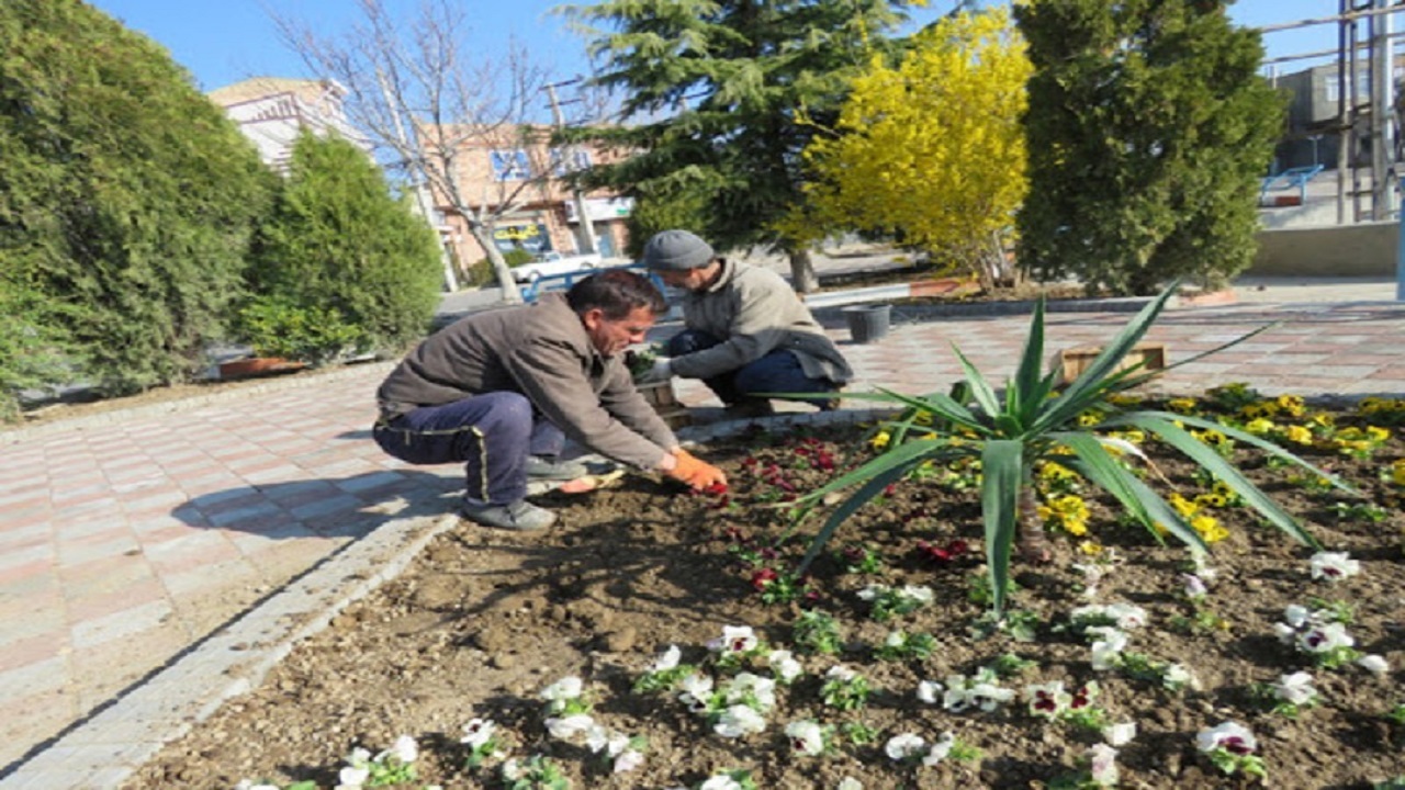 ‍ کاشت بیش از ۳ میلیون بوته گل در شهر همدان برای استقبال از بهار ۱۴۰۰
