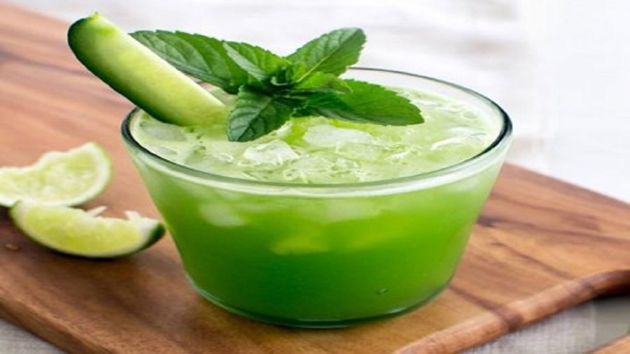 طرز تهیه شربت نعنا با خیار