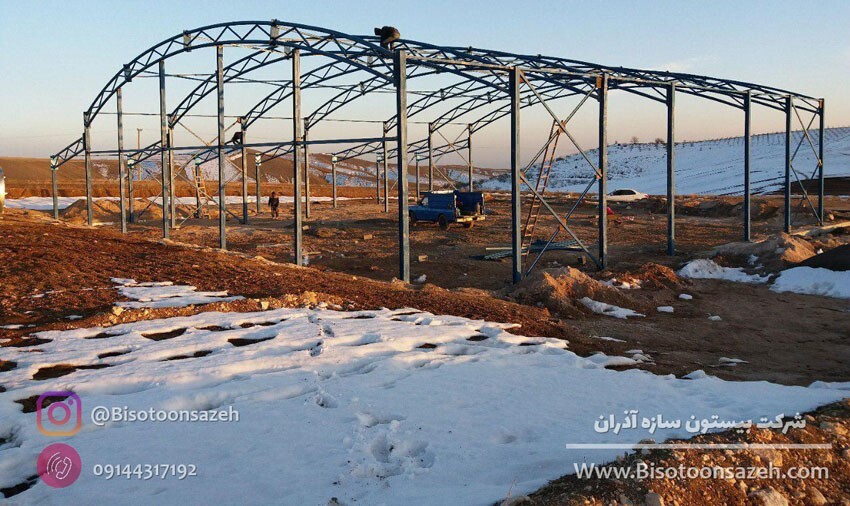 ساخت سوله سبک خرپایی در عرض ۳۰ روز توسط شرکت بیستون سازه