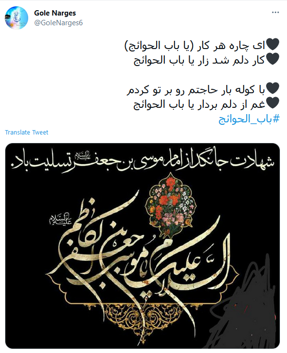 عرض حاجت کاربران به امام هفتم؛ باب الحوائج شد بگیرد دست&zwnj;ها را