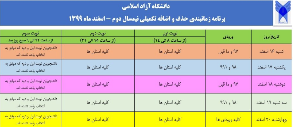 نمایه اشتباه///فردا؛ آخرین مهلت حذف و اضافه واحد&zwnj;های درسی دانشجویان دانشگاه آزاد