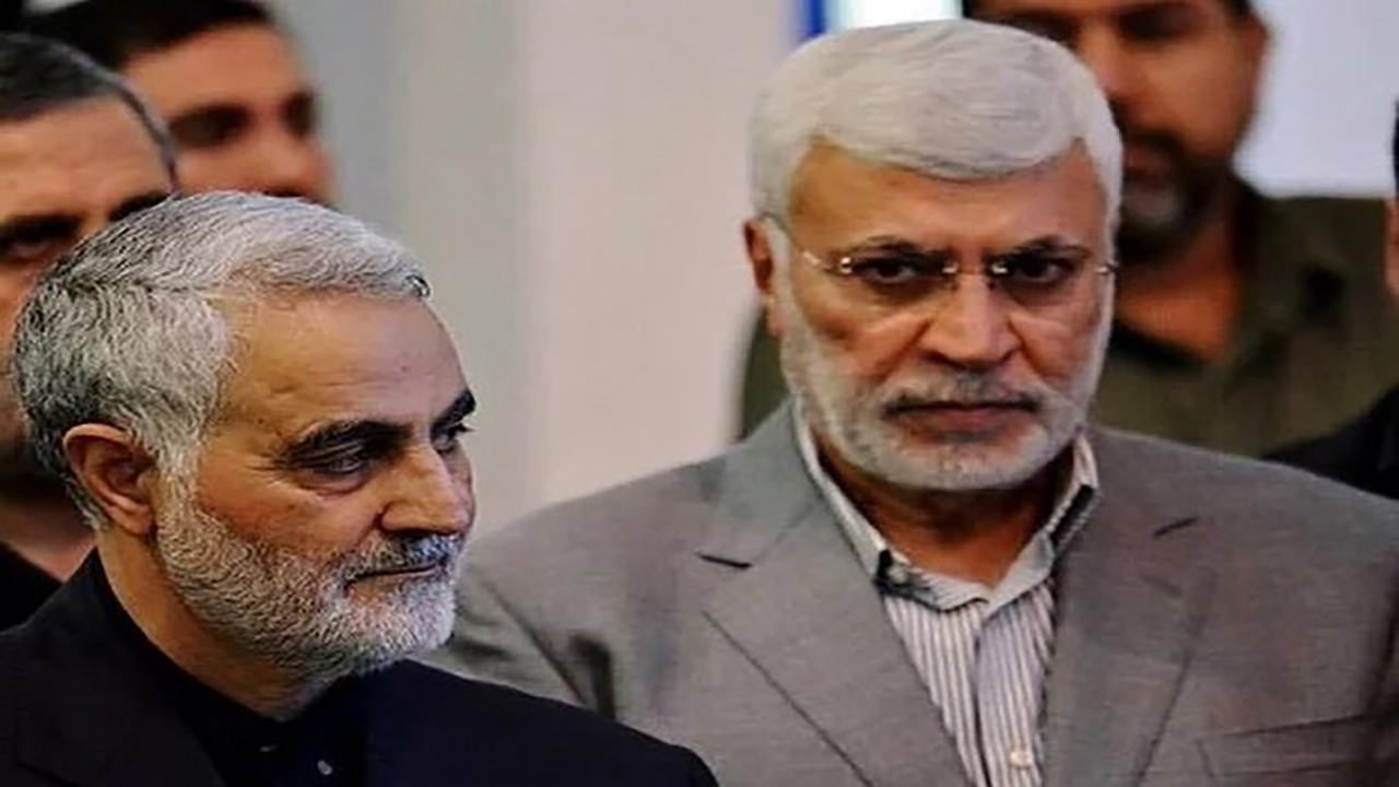 لحظاتی کمتر دیده شده از حضور شهیدان سلیمانی و مهندس در جبهه مقاومت + فیلم