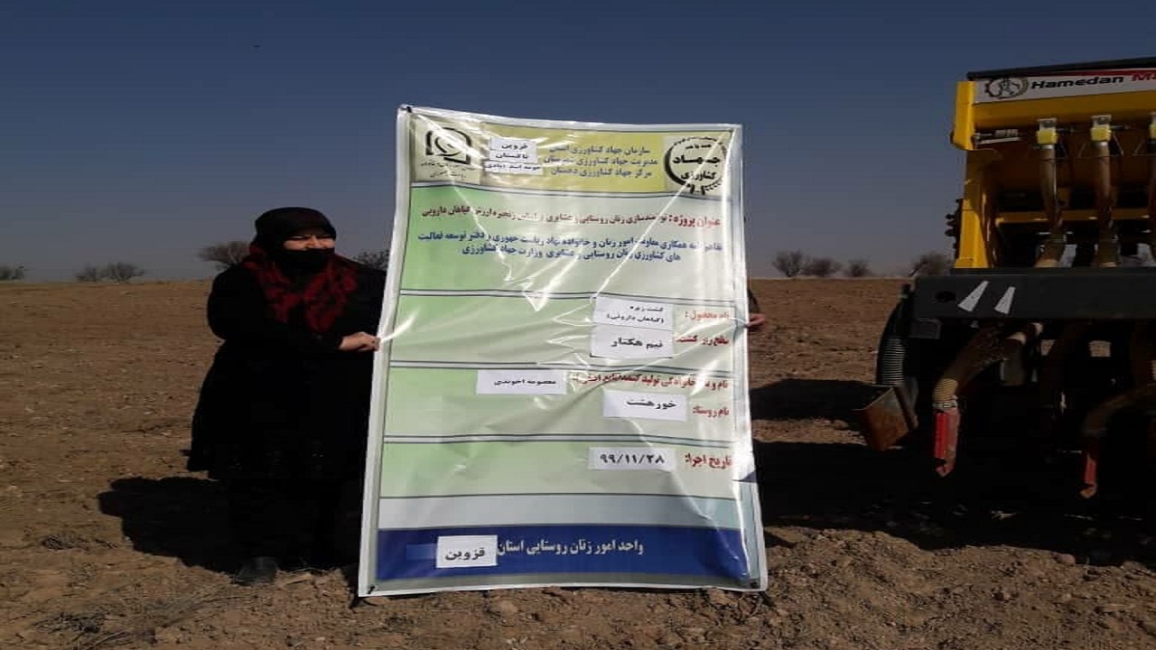 توانمندسازی زنان روستایی استان قزوین با کشت گیاهان دارویی