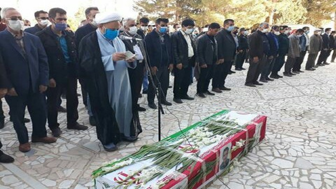 تشییع وبه خاک سپاری جانباز ۷۰ درصدکوهبنانی