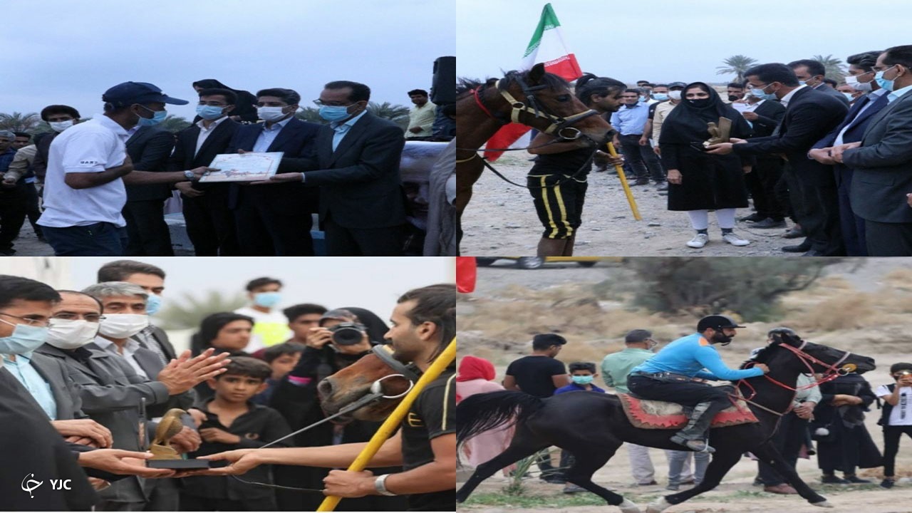 پایان مسابقات کورس اسب در دولت آباد جیرفت