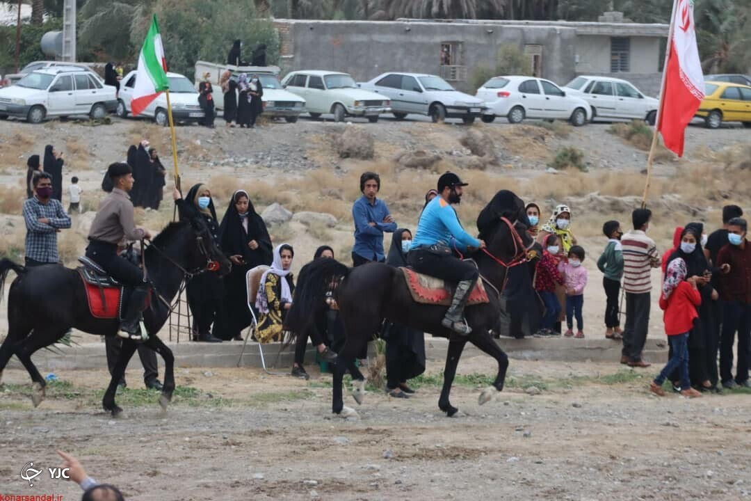 پایان مسابقات کورس اسب در دولت آباد جیرفت