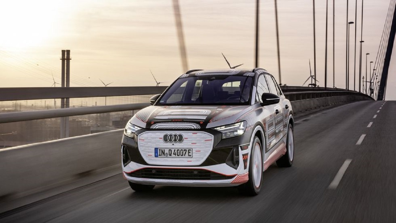 آئودی2022  Q4 e-tron EV مجهز به HUD شد
