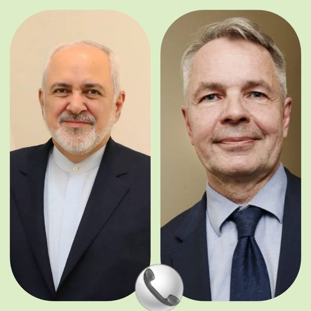 برجام و تحولات بین المللی محور گفت‌وگوی ظریف با همتای فنلاندی خود