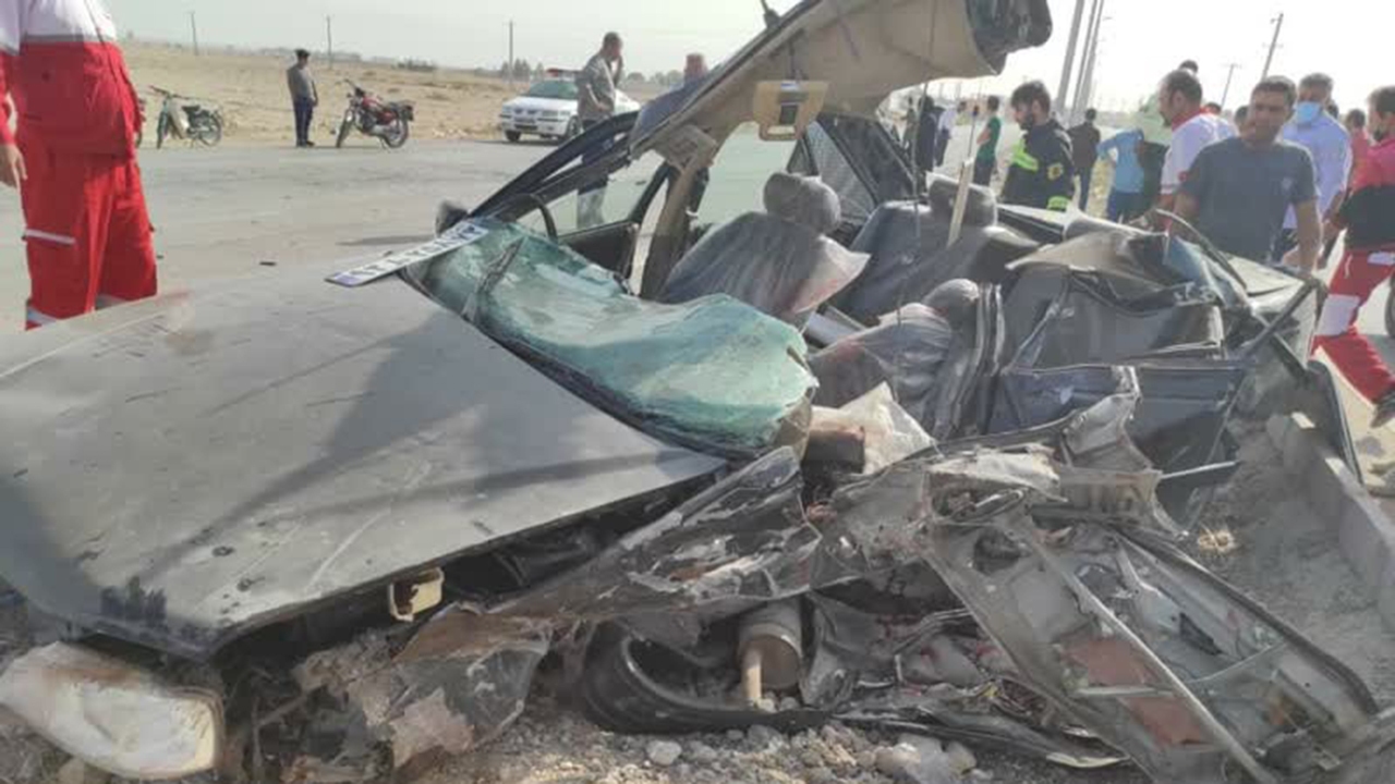 مرگ ۳ نفر در سانحه تصادف مرگبار لامرد