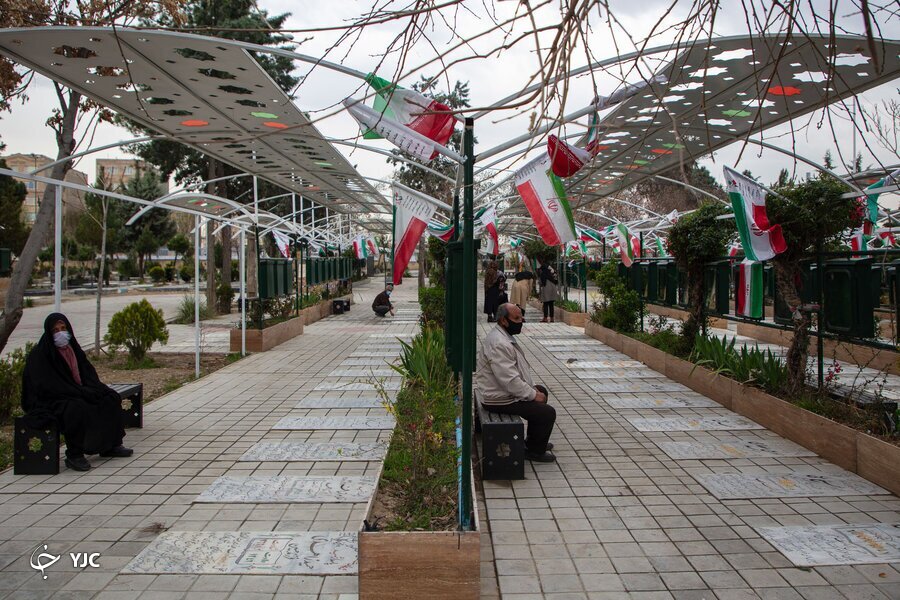گزارش تصویری از طرح بهسازی گلزار شهدای امامزاده محمد(ع)