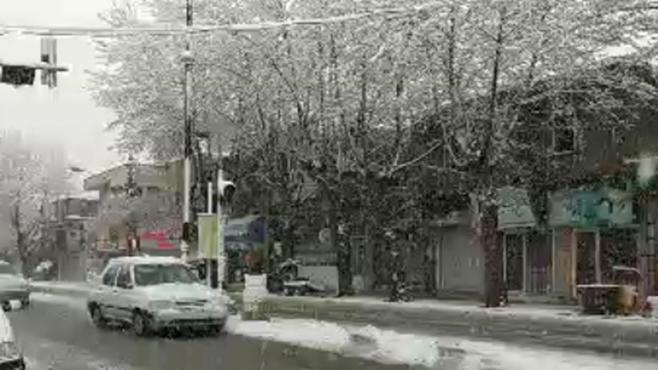 نمایی از طبیعت برفی در گالیکش + فیلم