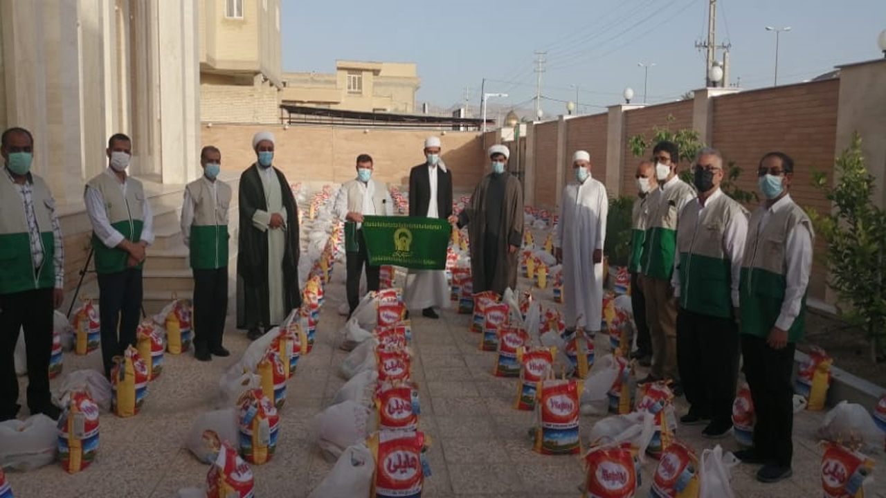 توزیع بسته معیشتی در لارستان