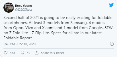 تلفن تاشو Oppo از اوایل آوریل 2021 منتشر خواهد شد