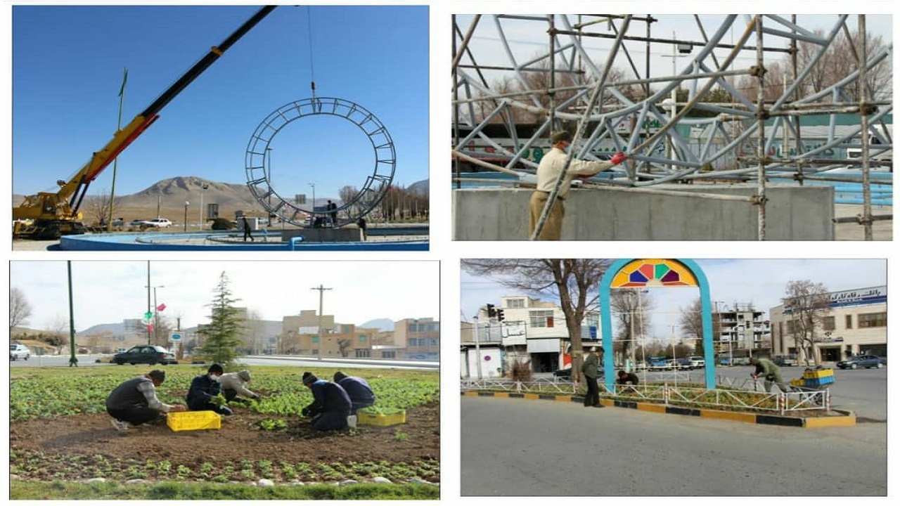 زیباسازی شهرکرد برای استقبال از نوروز ۱۴۰۰