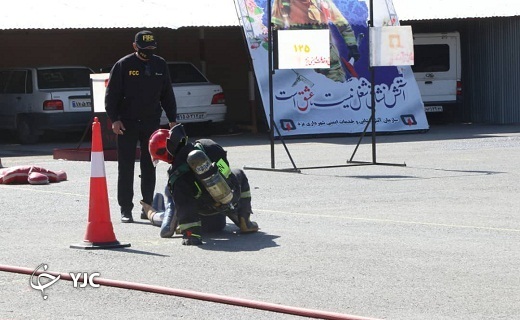 آزمون آمادگی جسمانی آتشنشانان یزدی