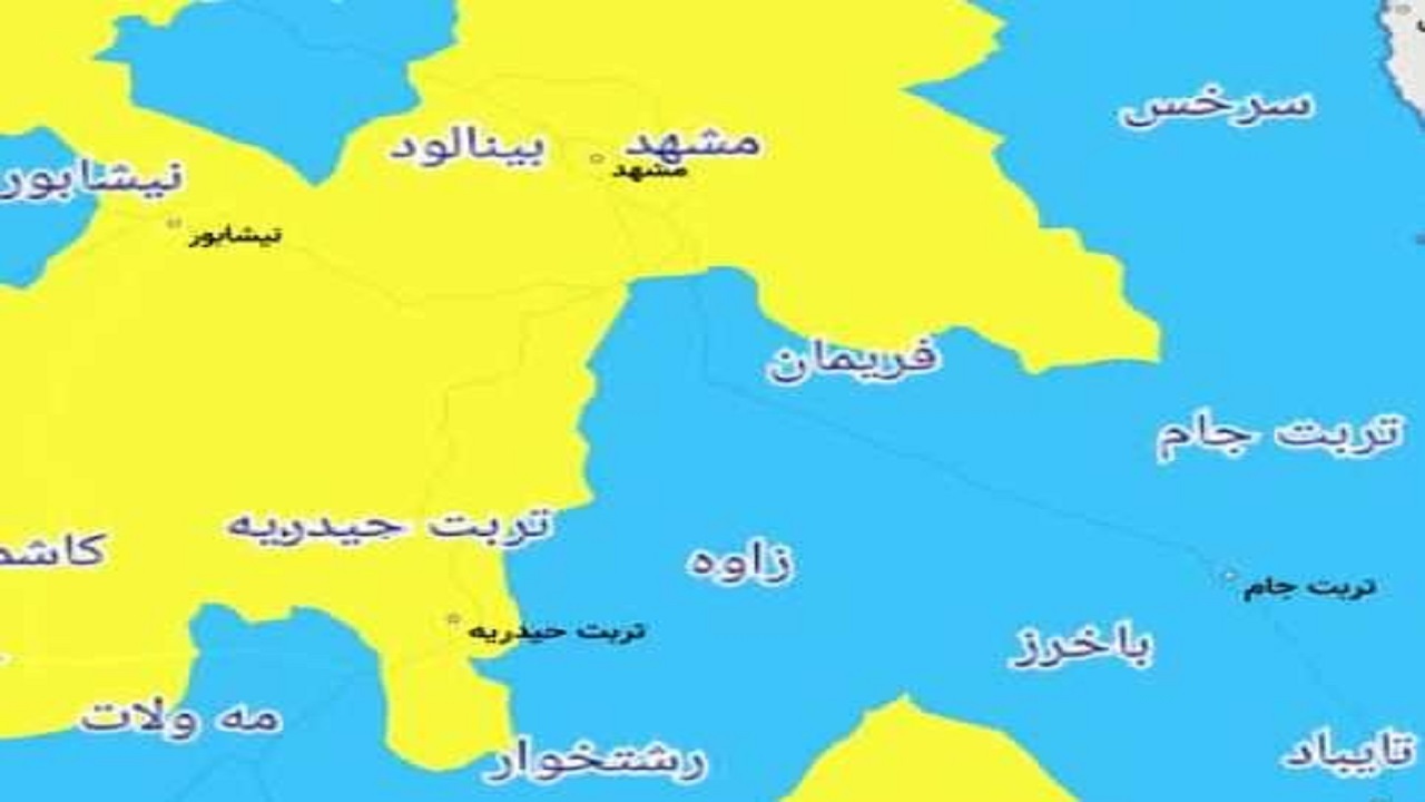 وضعیت مشهد از لحاظ رنگ‌بندی کرونایی وزارت بهداشت زرد است